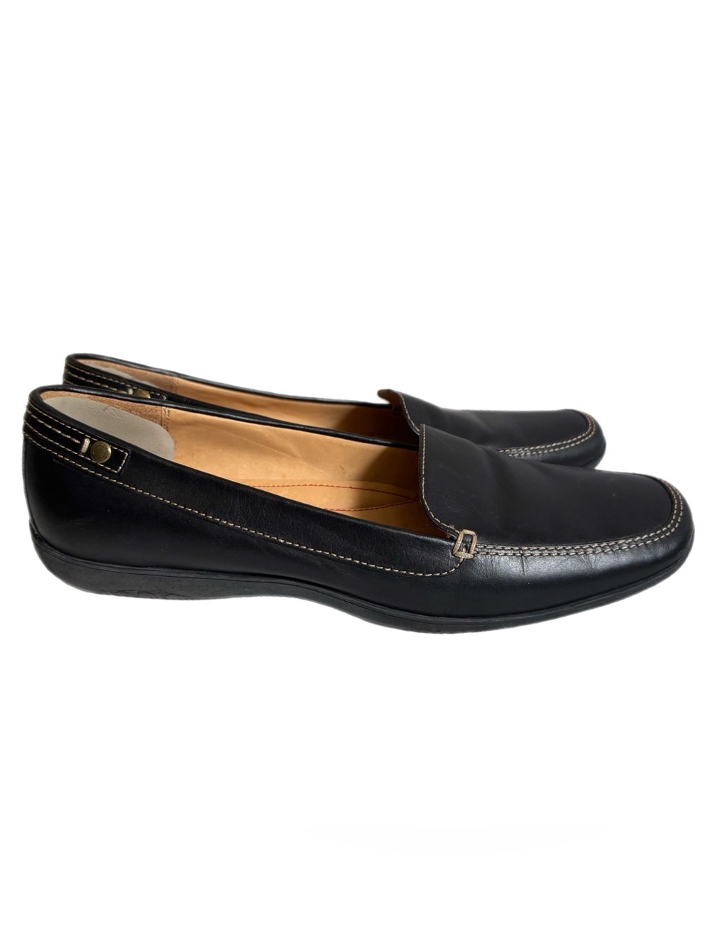 Vtg Y2K Coach Danae Black Leather Driving Shoes Loafers Women's 8 Preppy Flats